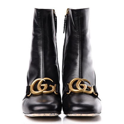 Gucci Malaga Kid GG Victoire 55mm Ankle Boots 37.5 Black 2 of 12