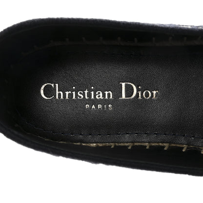 Christian Dior Oblique Embroidered Granville 15mm Espadrilles 38.5 Deep Blue 8 of 10