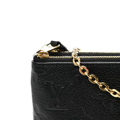 Louis Vuitton Empreinte Double Zip Pochette Black 11 of 13
