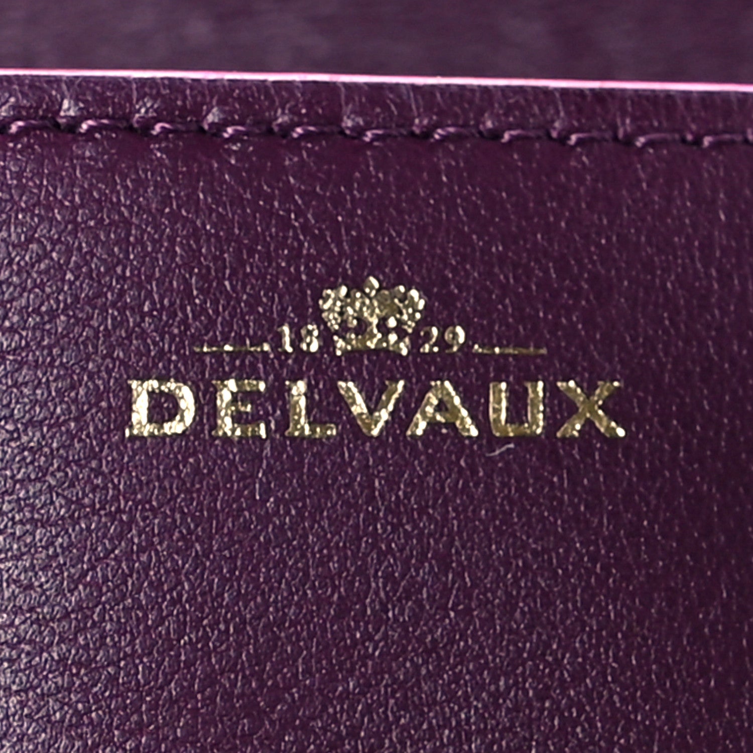 Delvaux Calfskin Tempete Pochette Burgundy 6 of 10