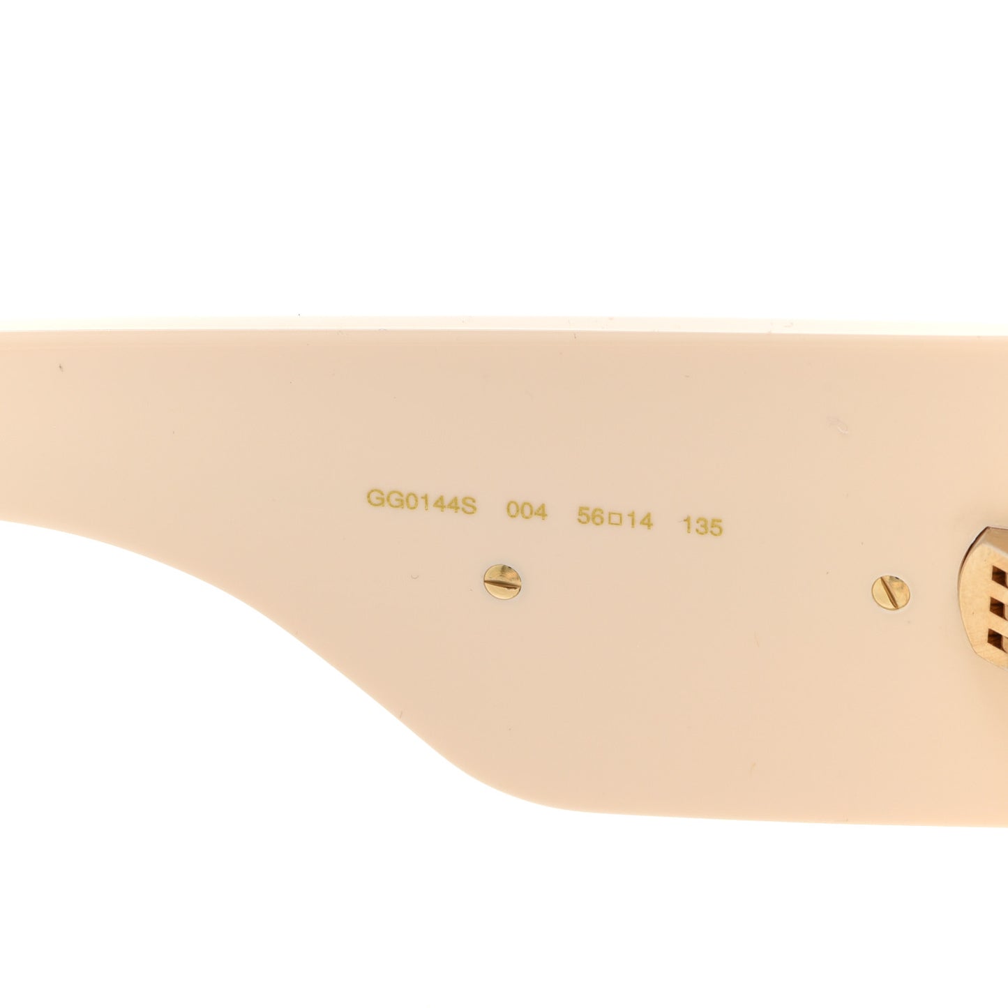 Acetate Crystal Oversize Hollywood Forever Sunglasses GG0144S Ivory