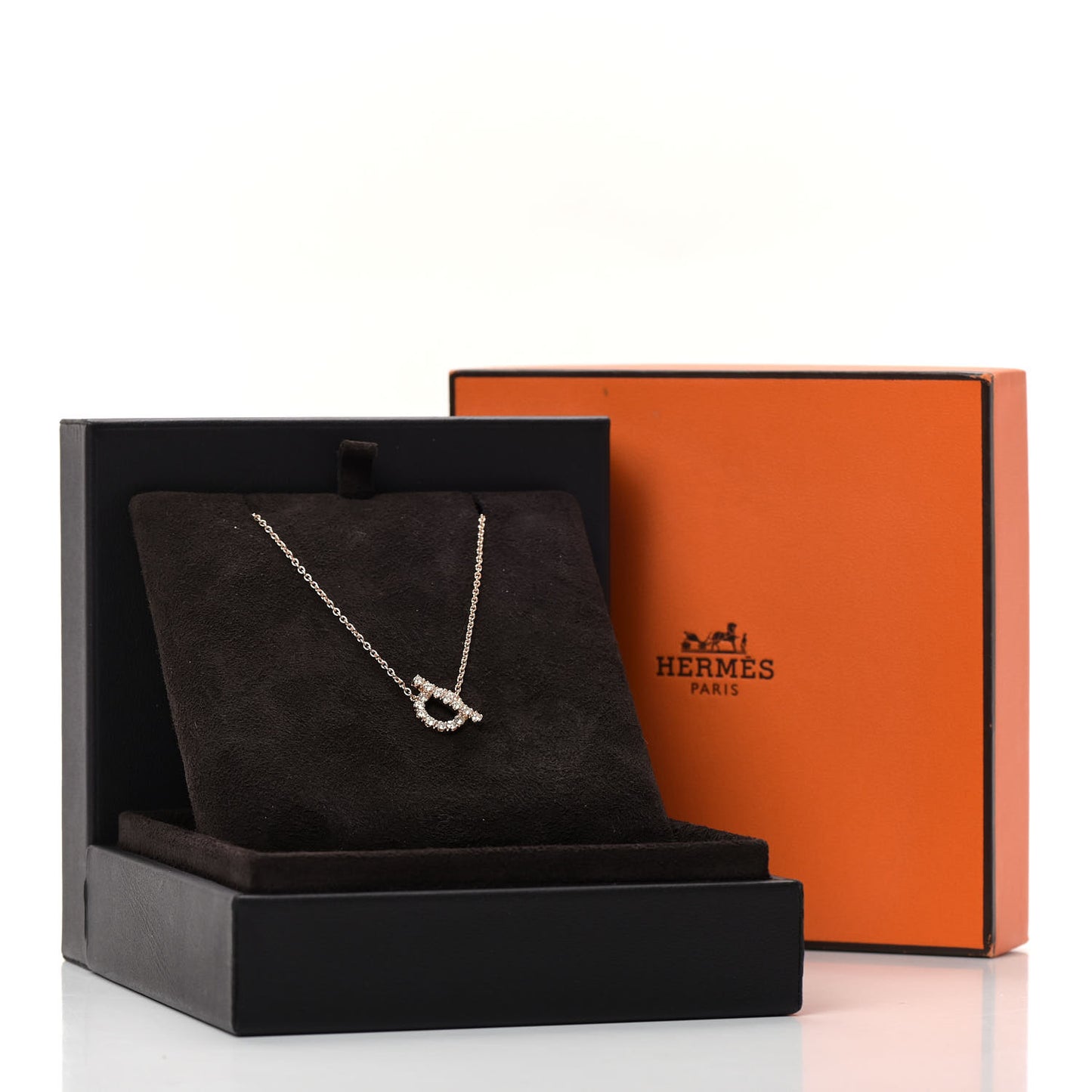 18K Rose Gold Diamond Finesse Pendant Necklace