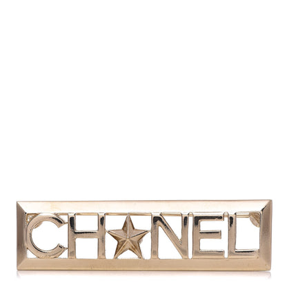 Chanel Star Logo Brooch Gold 1 of 5