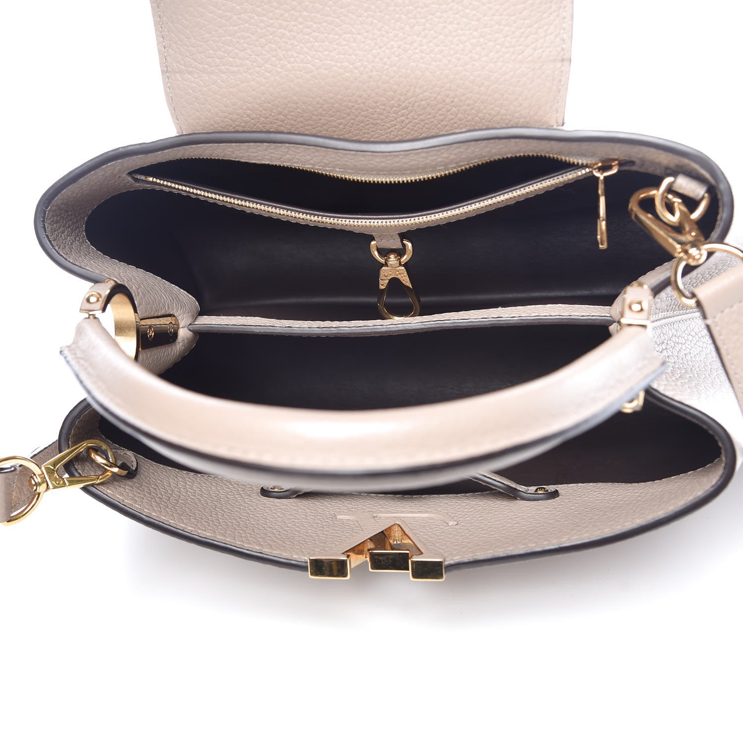 Louis Vuitton Taurillon Capucines PM Galet 6 of 10