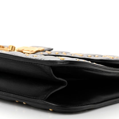 Christian Dior Lambskin Cannage Studded Large Dioraddict Flap Bag Black 10 of 10