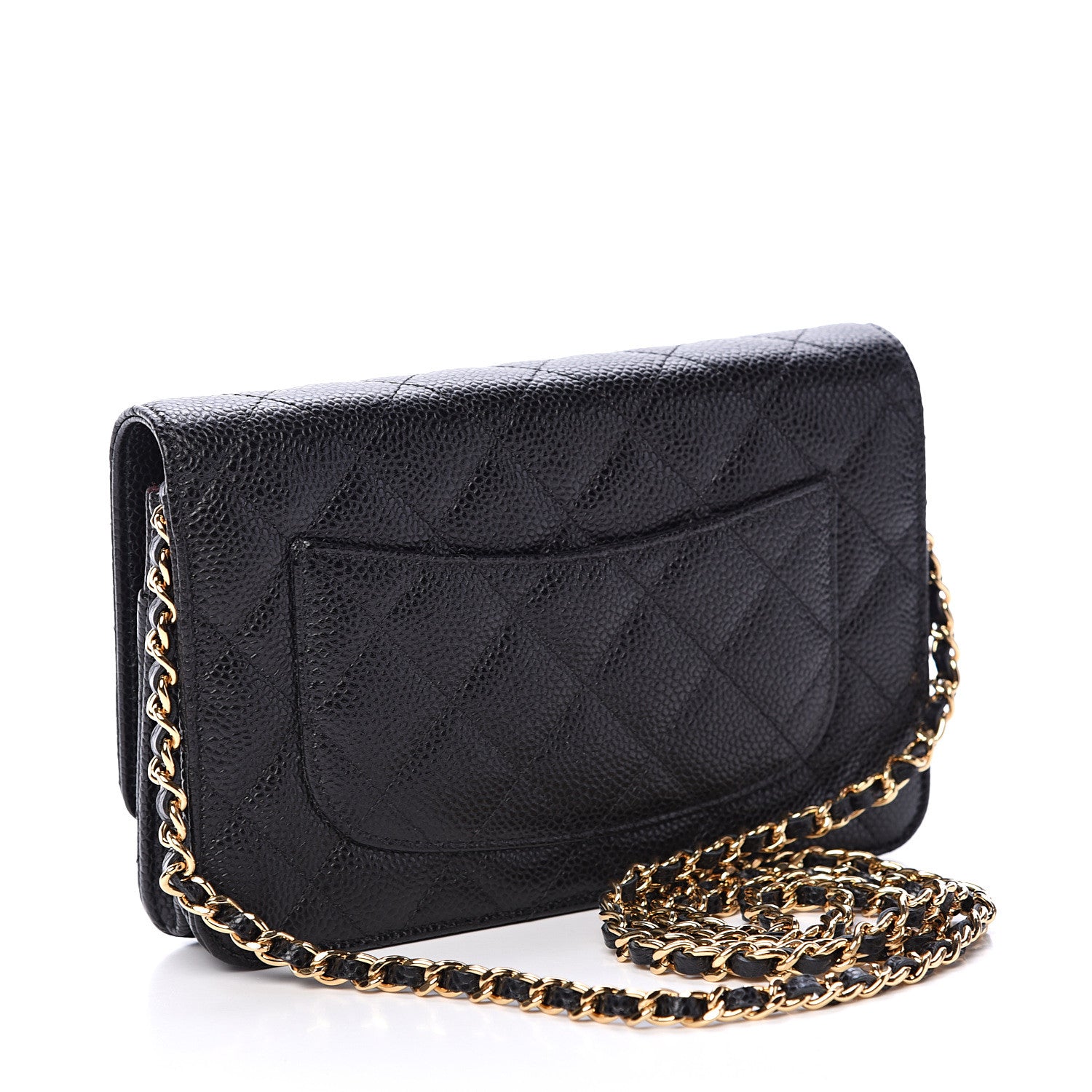 Chanel Caviar Quilted Wallet On Chain WOC Black 2 of 11