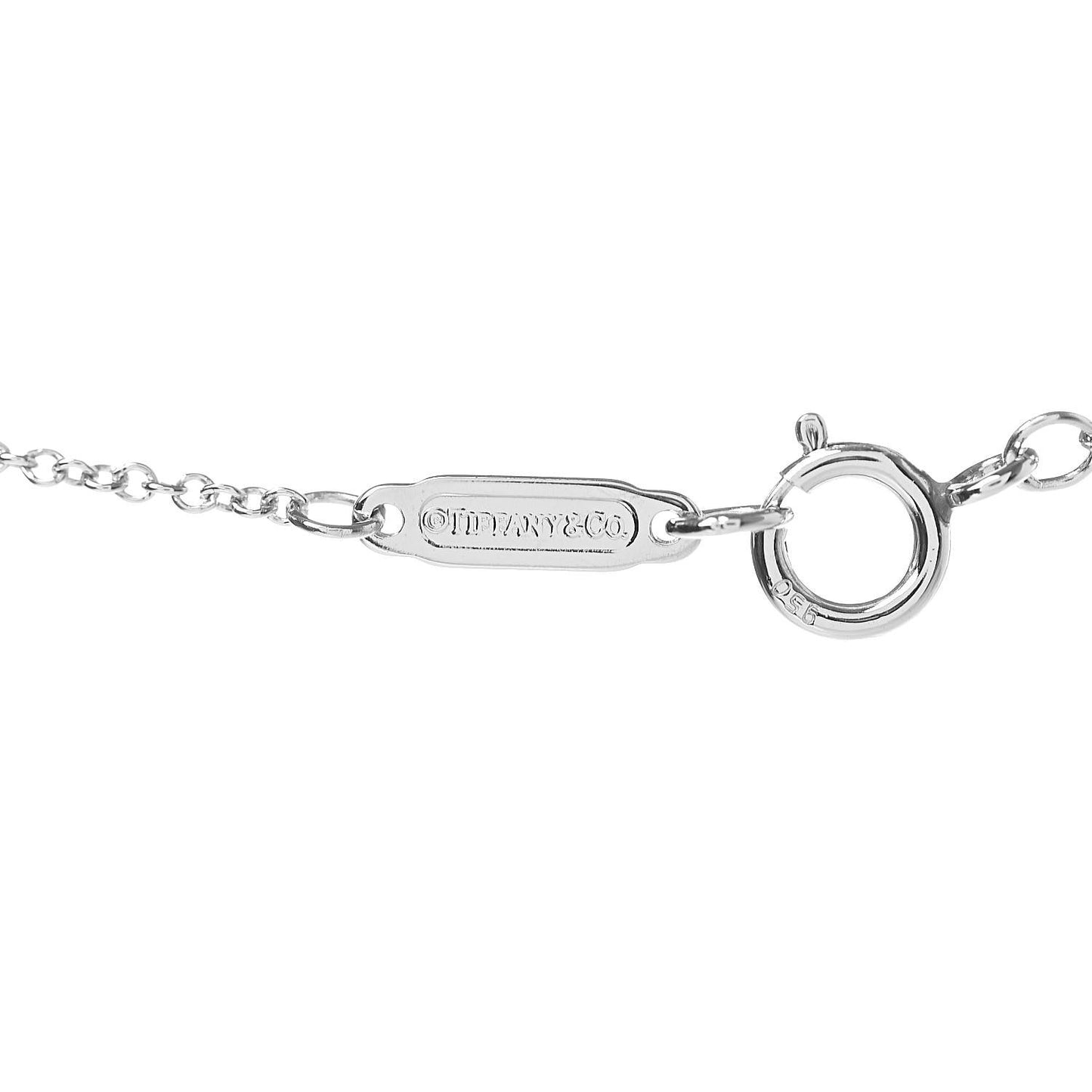 Platinum Diamond Mini Heart Pendant Necklace