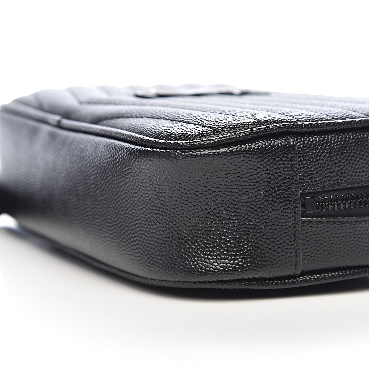 Saint Laurent Grain De Poudre Matelasse Monogram Mini Lou Camera Bag Black 9 of 11