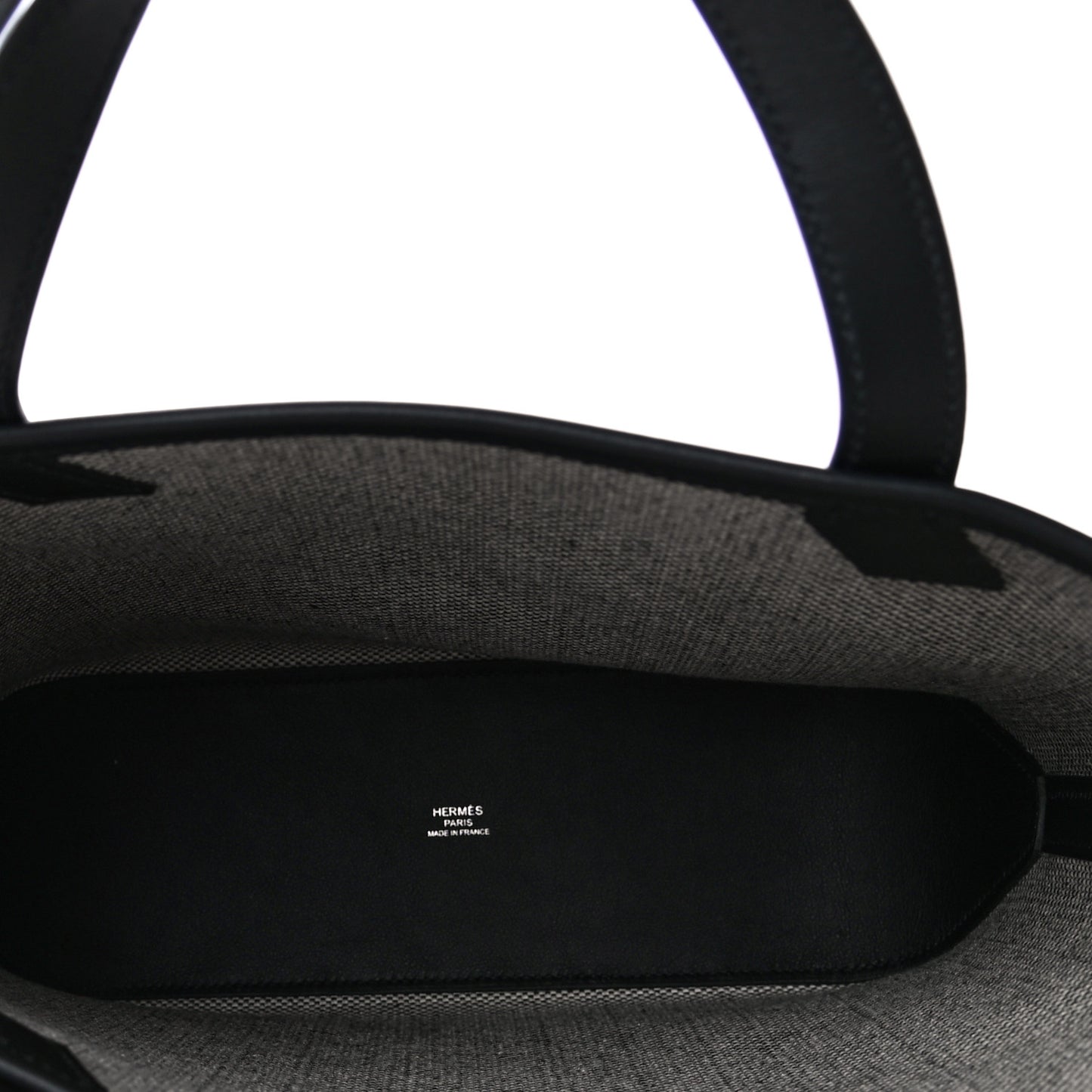 Swift H Canvas Cabas H En Biais 27 Black Ecru