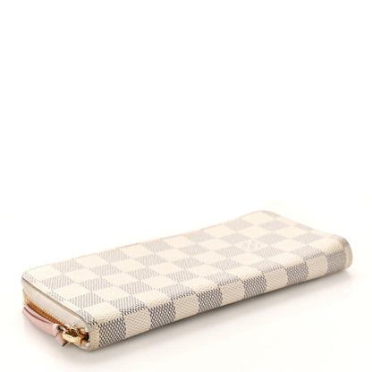 Louis Vuitton Damier Azur Clemence Wallet Rose Ballerine 4 of 8