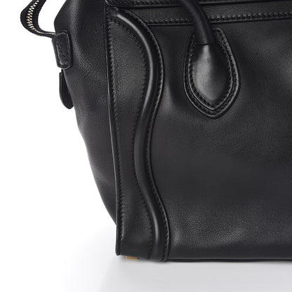 Celine Smooth Calfskin Micro Luggage Black 11 of 17