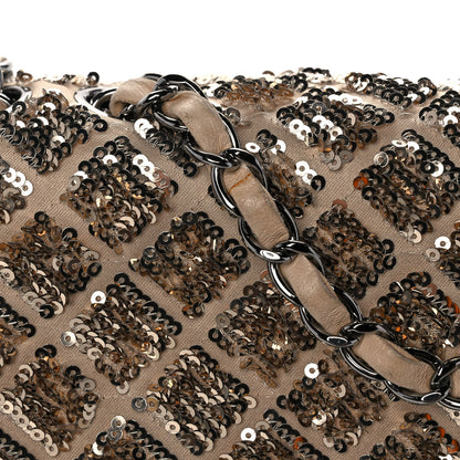 Chanel Sequin Quilted Medium Single Flap Gold 10 of 10