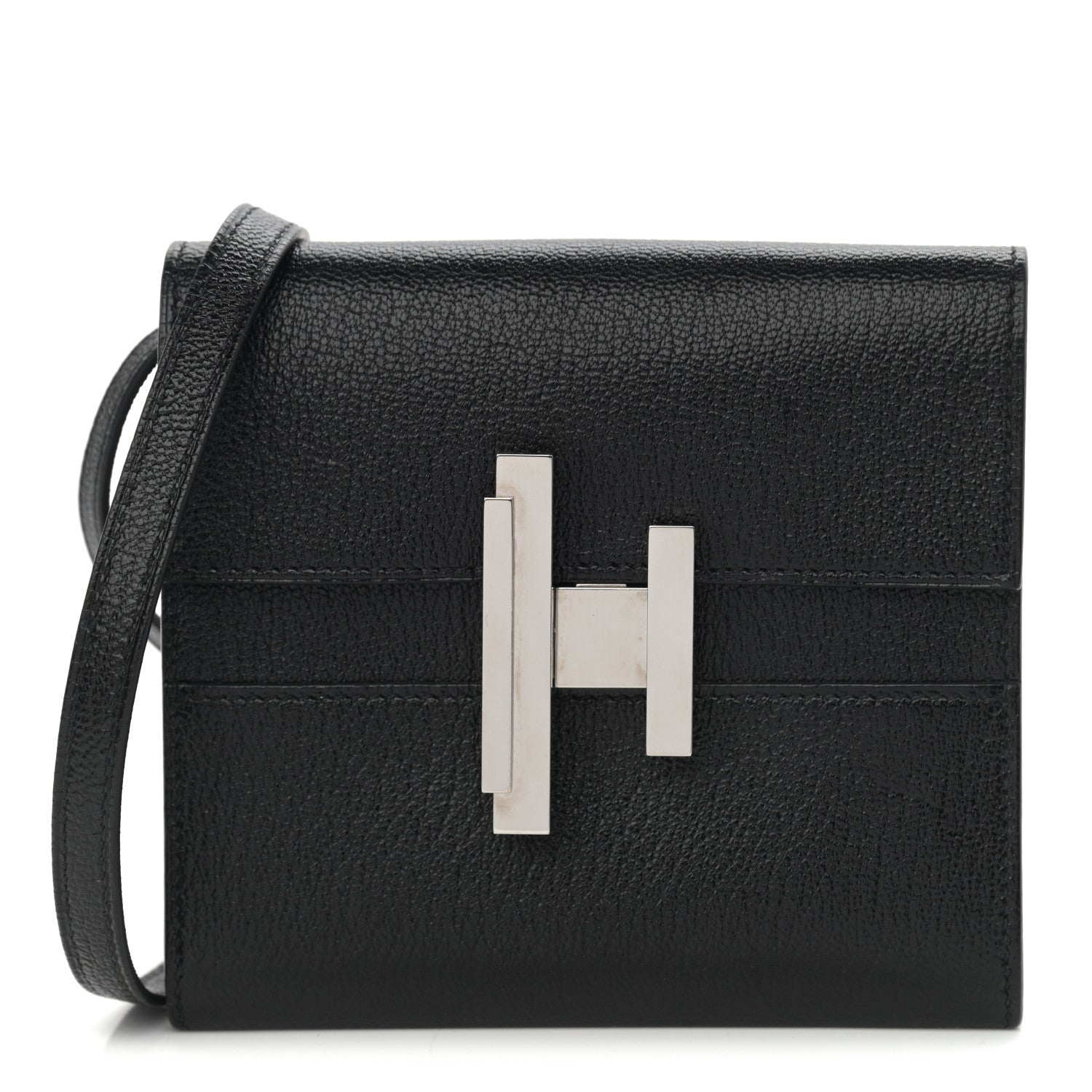 Hermes Chevre Mysore Mini Cinhetic Wallet Black 3 of 11