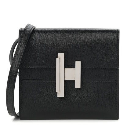Hermes Chevre Mysore Mini Cinhetic Wallet Black 3 of 11