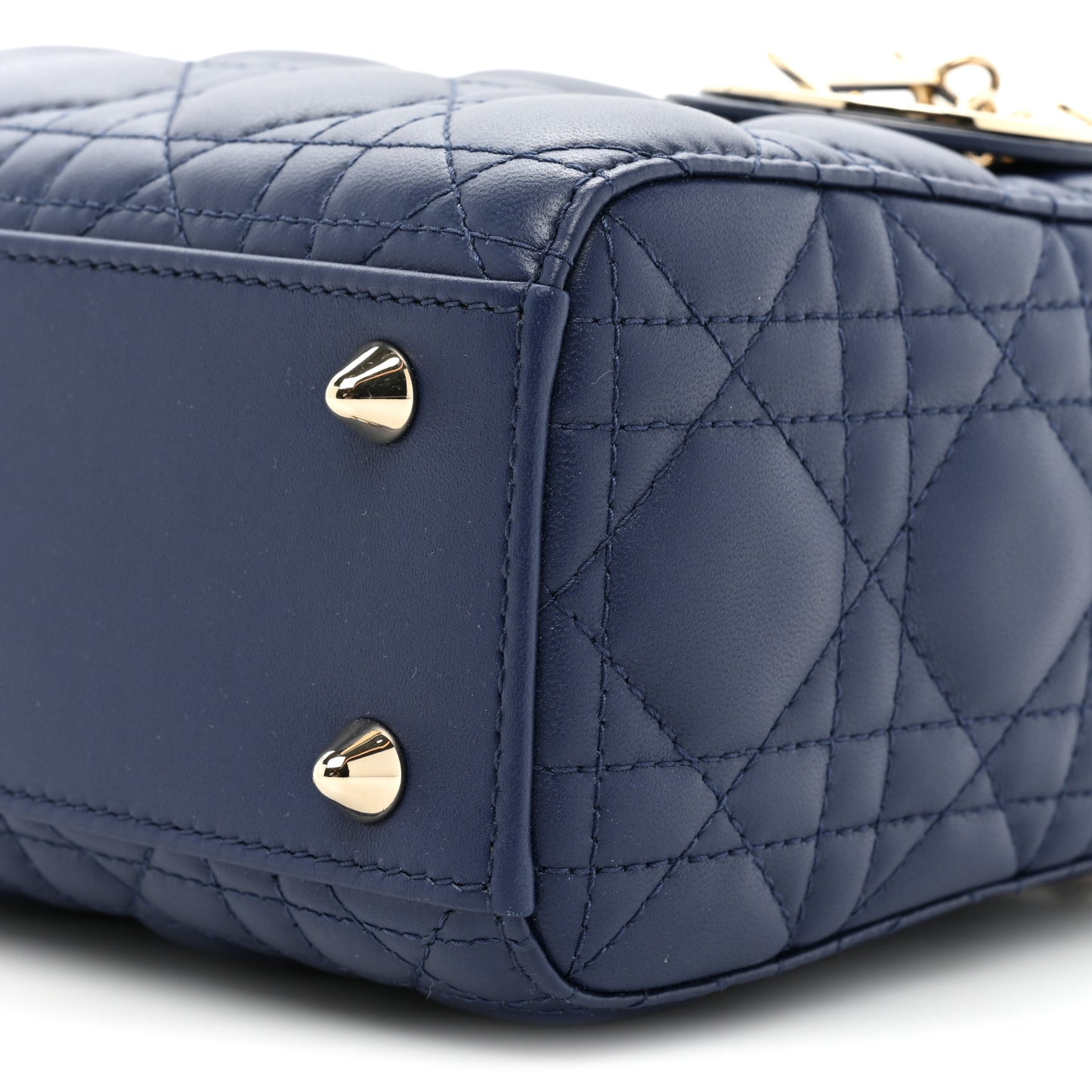 Lambskin Cannage Small My ABCDior Lady Dior Royal Blue