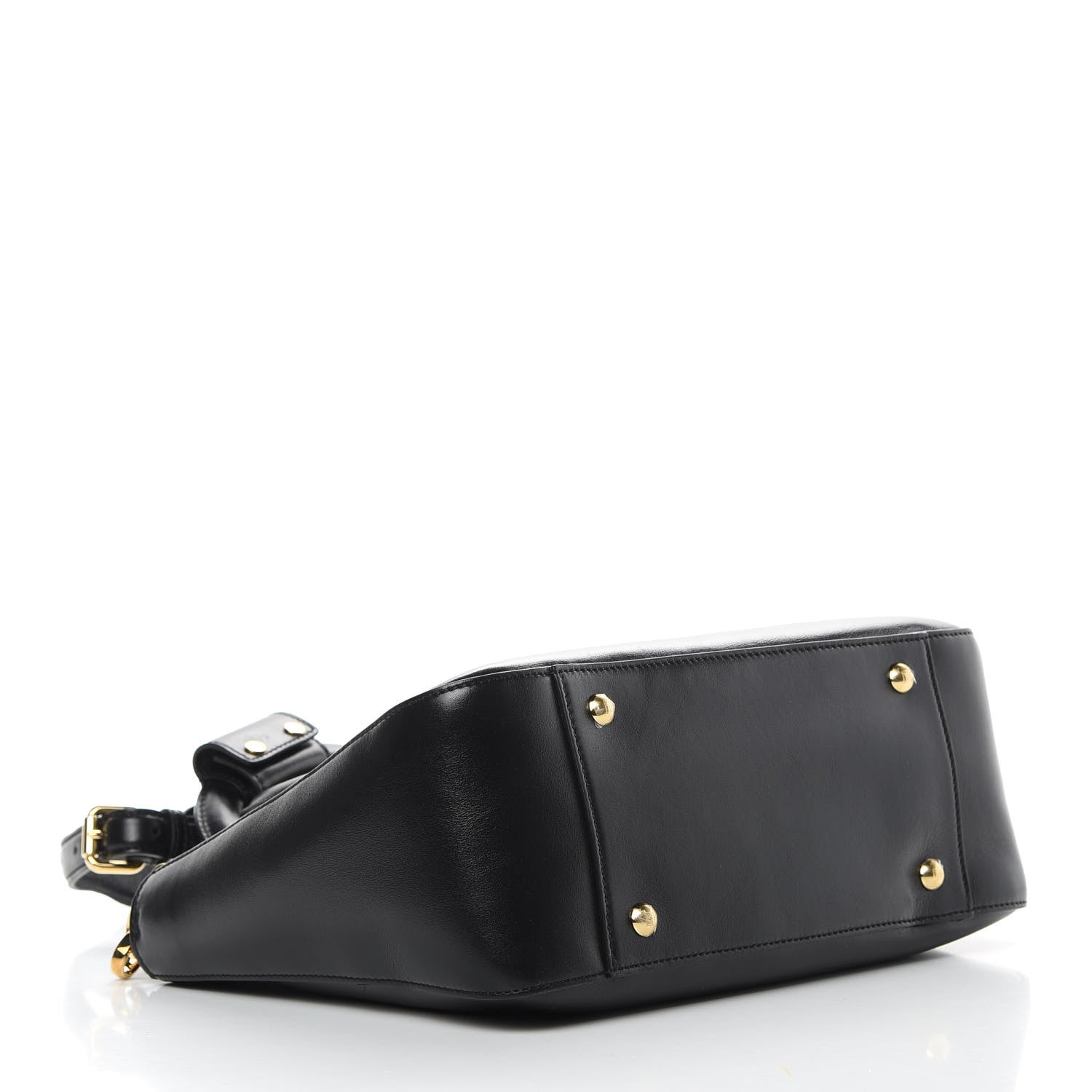 Fendi Vitello Glacier Small FF Tote Black 4 of 10