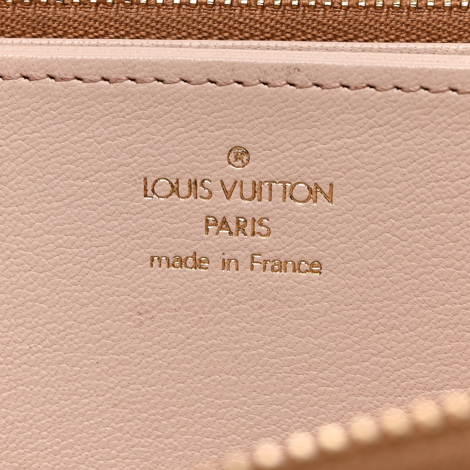 Louis Vuitton Ostrich Zippy Beige 6 of 8