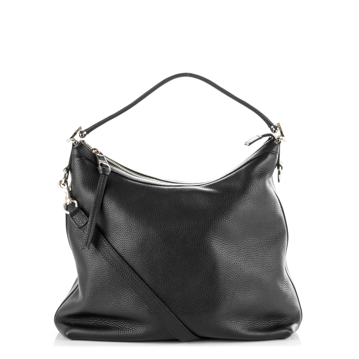 Gucci Pebbled Calfskin Small Miss GG Hobo Black 1 of 7