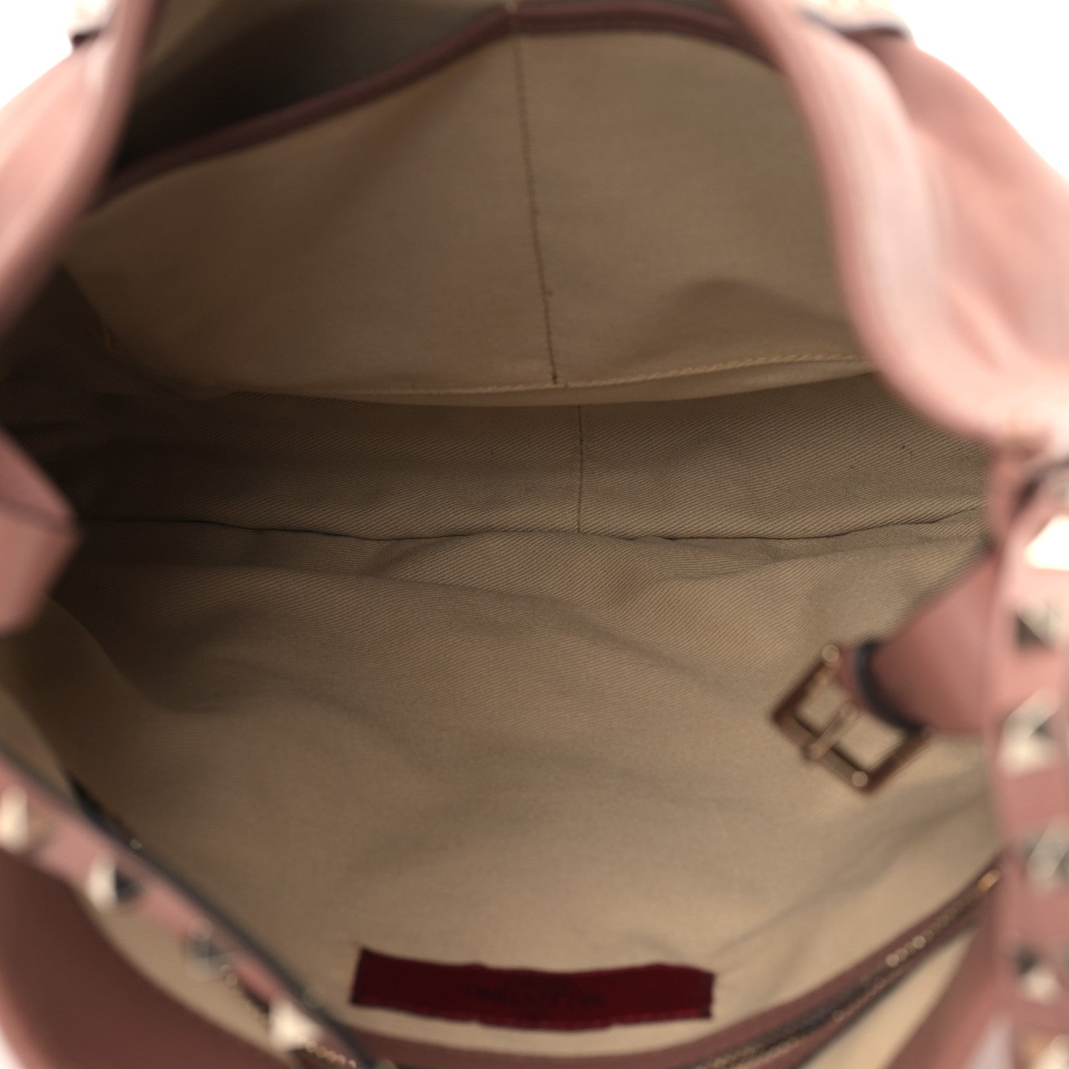 Valentino Garavani Vitello Rockstud Shopper Tote Poudre 5 of 8