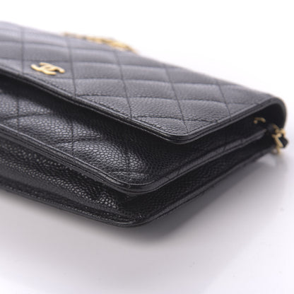 Chanel Caviar Quilted Wallet On Chain WOC Black 7 of 11