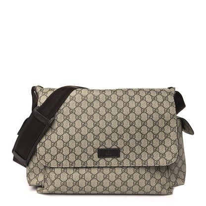 Gucci GG Plus Monogram Messenger Diaper Bag Dark Brown 1 of 10