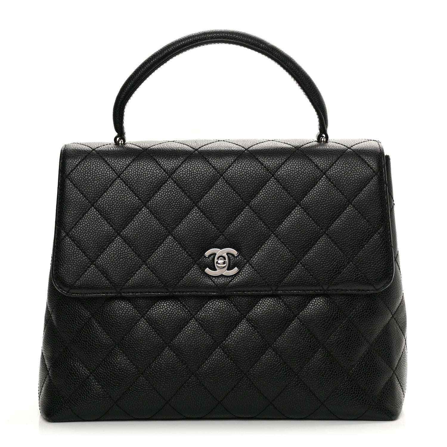 Chanel Caviar Quilted Jumbo Kelly Flap Black 1 of 15