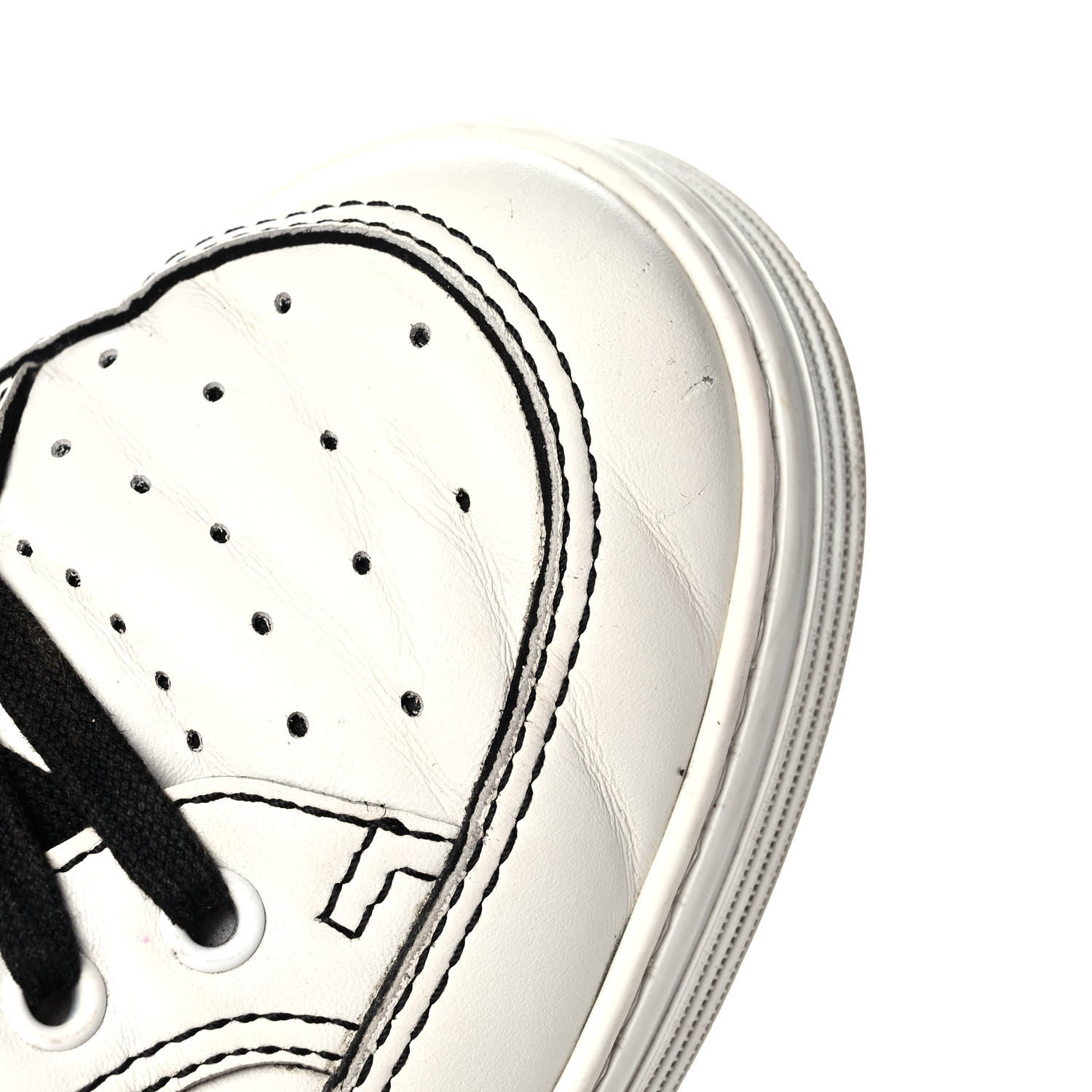 Chanel Calfskin Womens Logo Sneakers 40 Black White 12 of 12