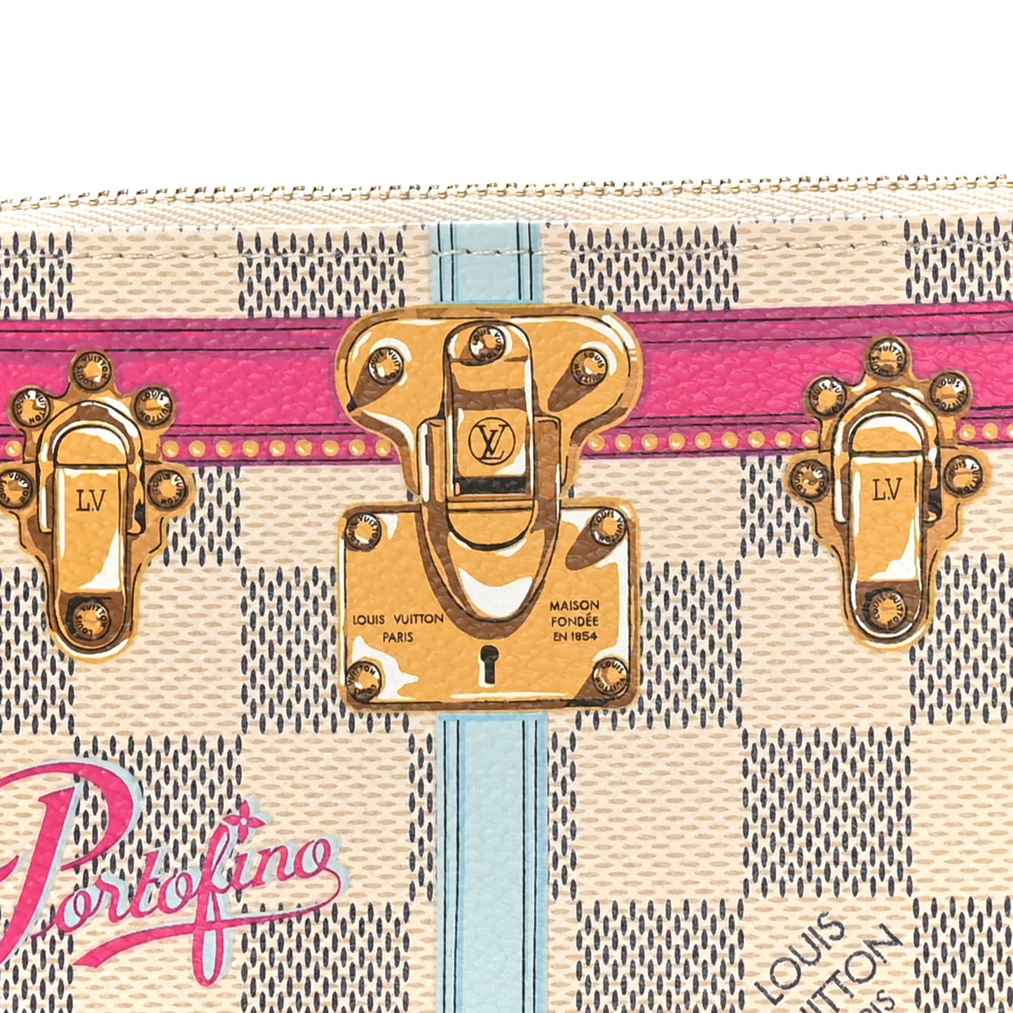 Damier Azur Summer Trunks Portofino Mini Pochette Accessories