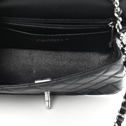 Chanel Lambskin Quilted Mini Rectangular Flap Black 4 of 11