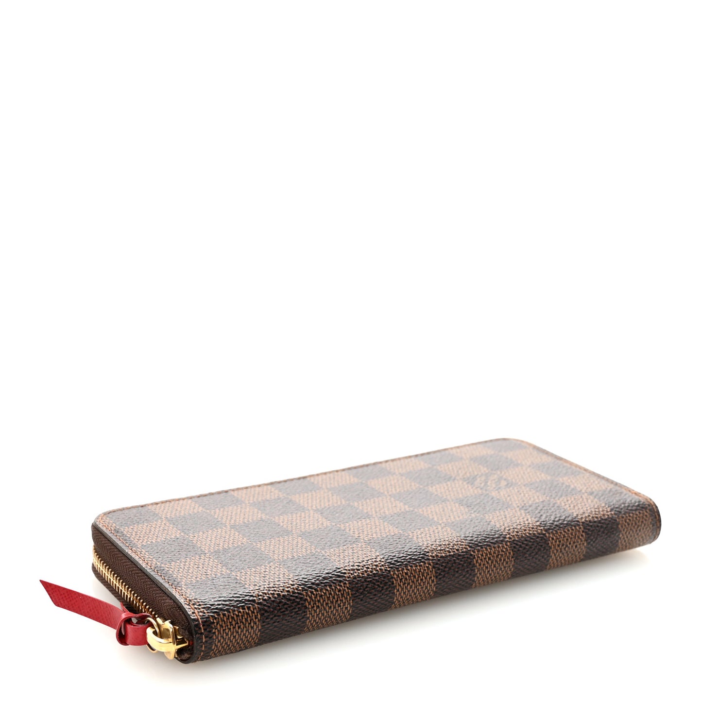 Damier Ebene Clemence Wallet Cherry
