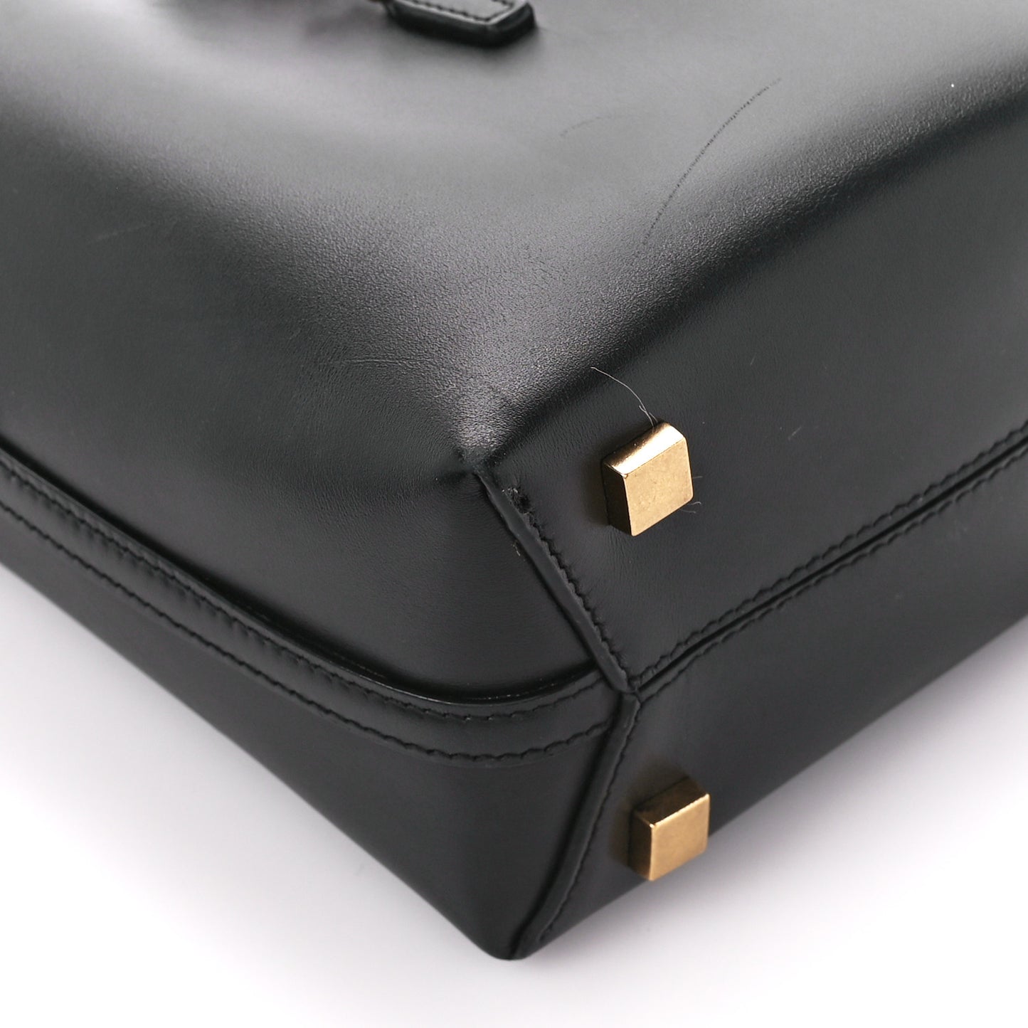 Shiny Calfskin Le 37 Mini Bucket Bag Black
