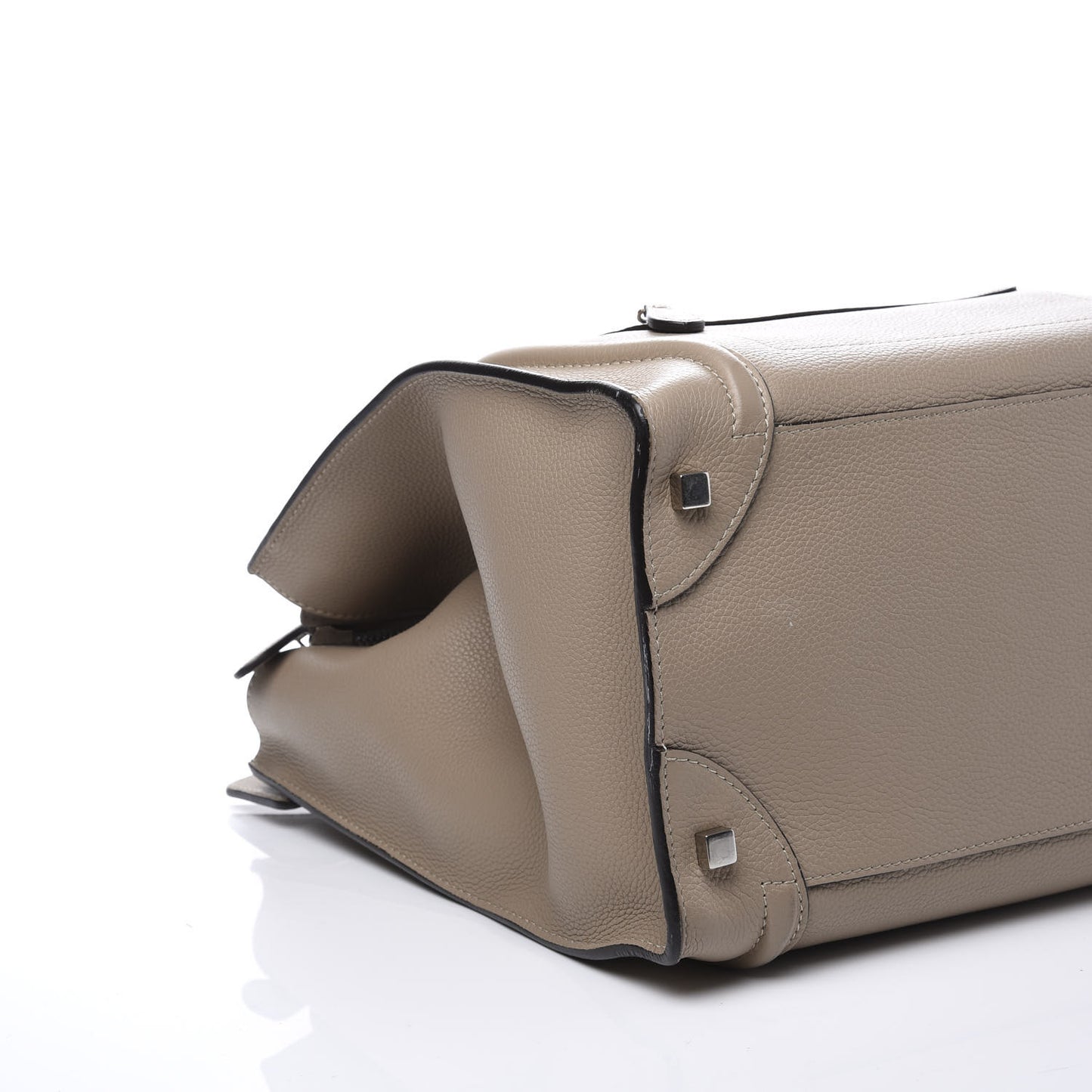 Drummed Calfskin Mini Luggage Dune