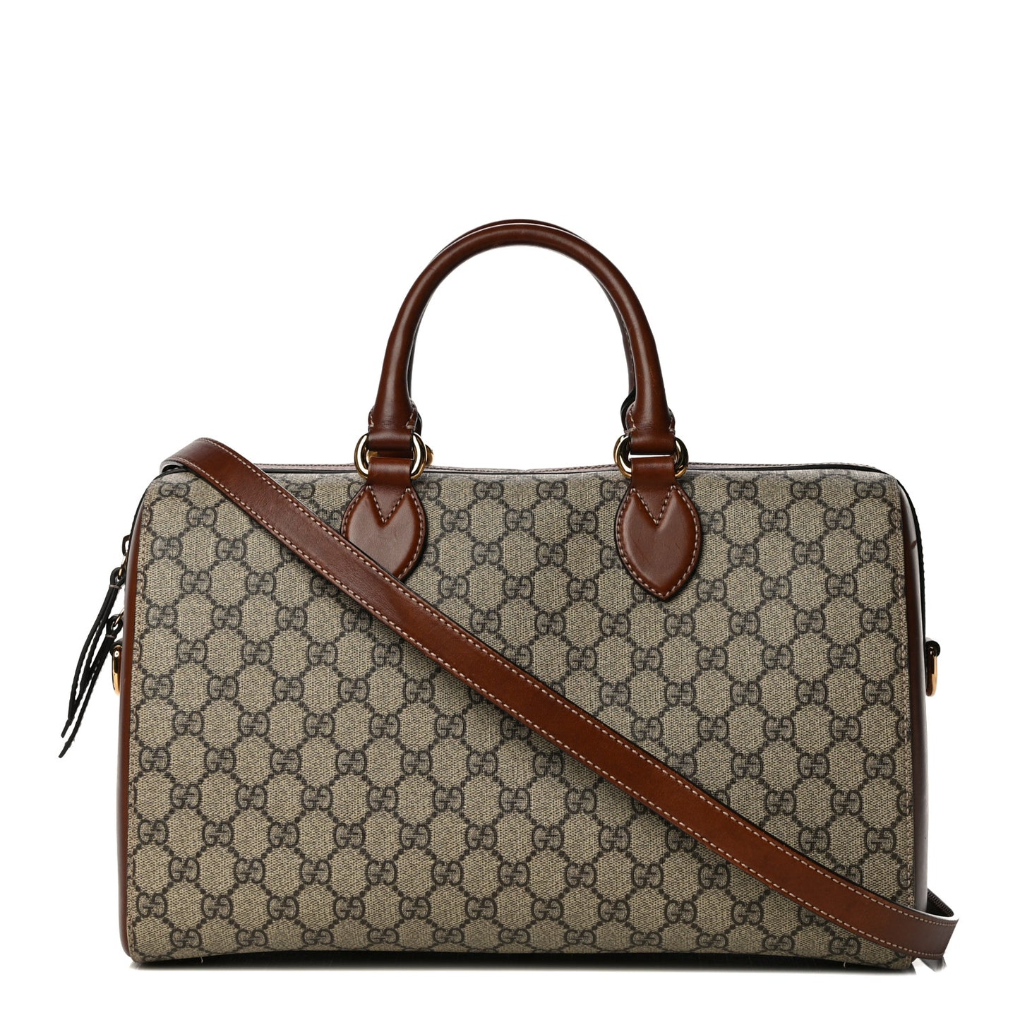 GG Supreme Monogram Medium Boston Beige Cuir