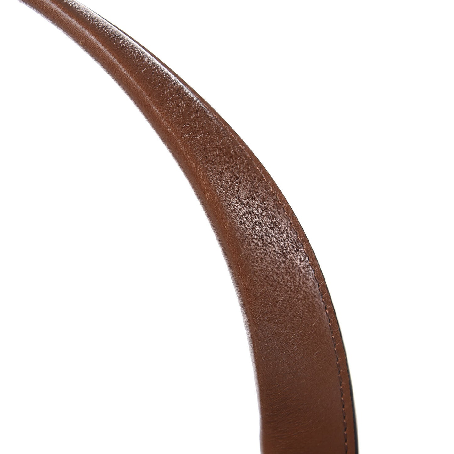 Smooth Calfskin Large Edge Shoulder Bag Brown