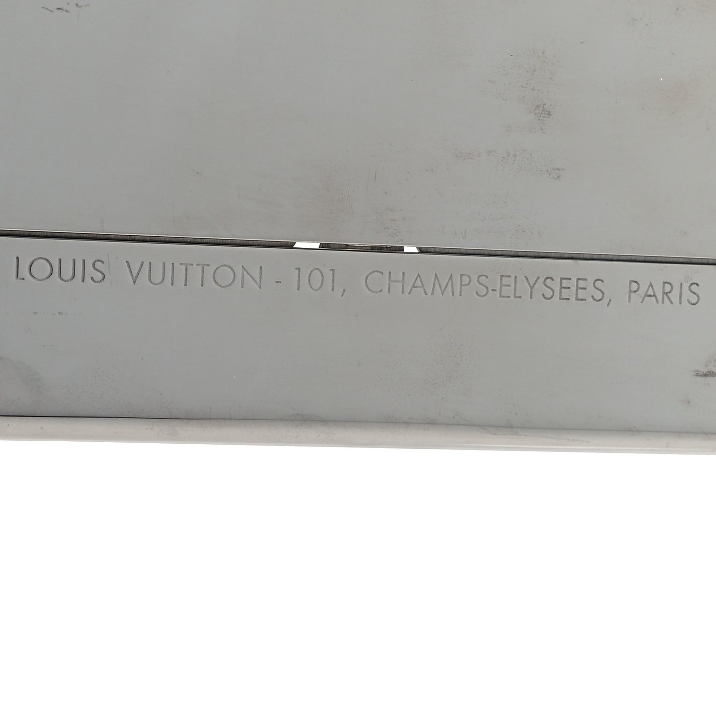 Metal Champs Elysees Card Holder Silver