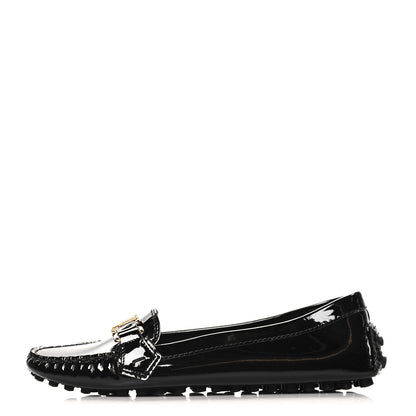 Louis Vuitton Patent Calfskin Oxford Loafers 40 Black 1 of 9
