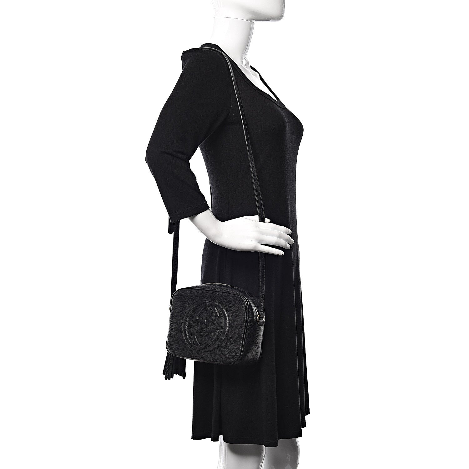 Gucci Pebbled Calfskin Small Soho Disco Bag Black 2 of 18