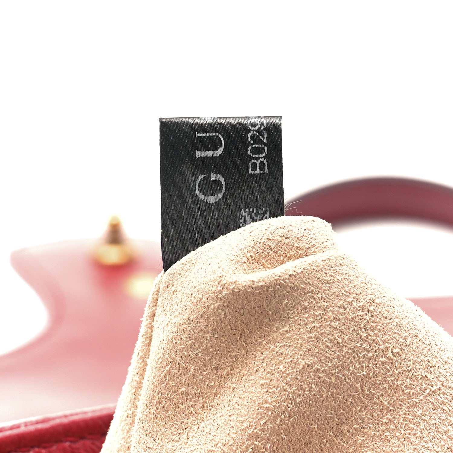 Gucci Vintage Effect Calfskin Matelasse Diagonal Small Torchon GG Marmont Shoulder Bag Black Romantic Cherry 8 of 12