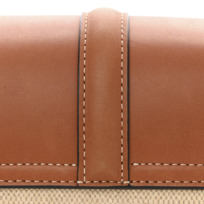 Celine Canvas Calfskin Small 16 Top Handle Bag Natural Tan 18 of 21