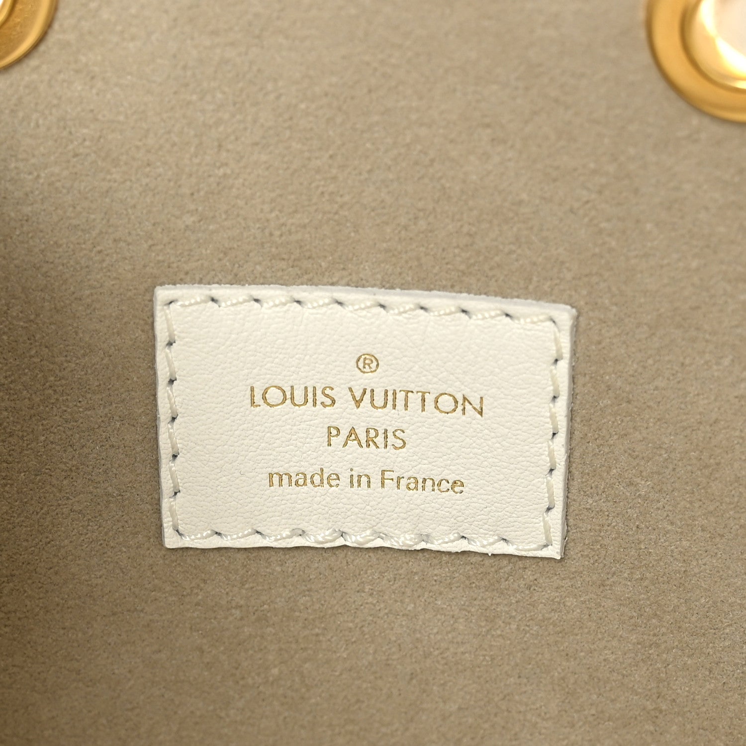 Louis Vuitton Calfskin Monogram Cutout Petit Noe White 6 of 10