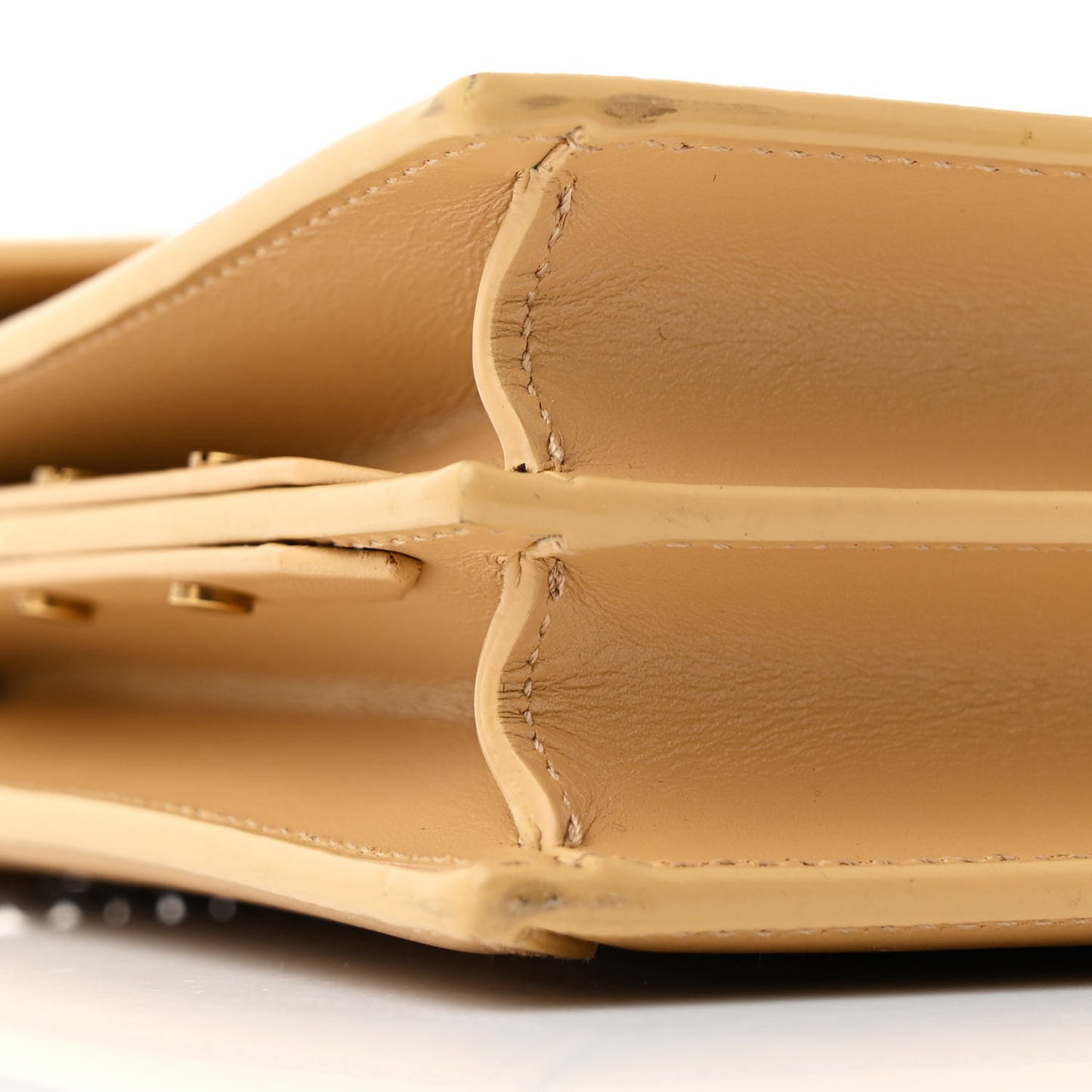 Canvas Calfskin Classic Monogram Cassandra Grege Brown Gold