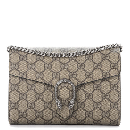 Gucci GG Supreme Monogram Mini Dionysus Chain Wallet Beige Black 1 of 8