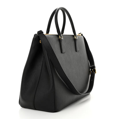 Prada Saffiano Lux Extra Large Galleria Double Zip Tote Black 3 of 9