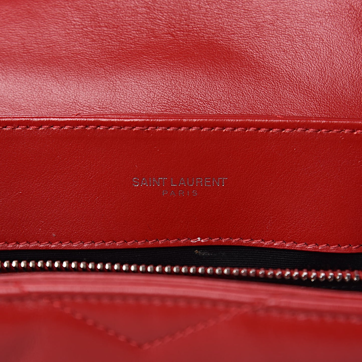 Calfskin Y Quilted Monogram Small Loulou Crossbody Bag Red