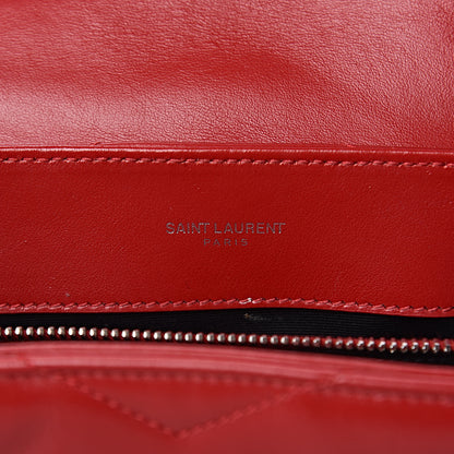 Saint Laurent Calfskin Y Quilted Monogram Small Loulou Crossbody Bag Red 6 of 12