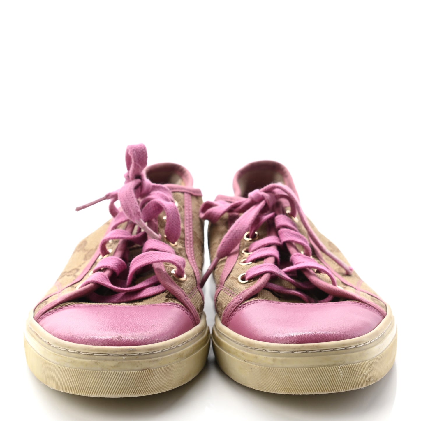 Monogram Womens Sneakers 37 Pink