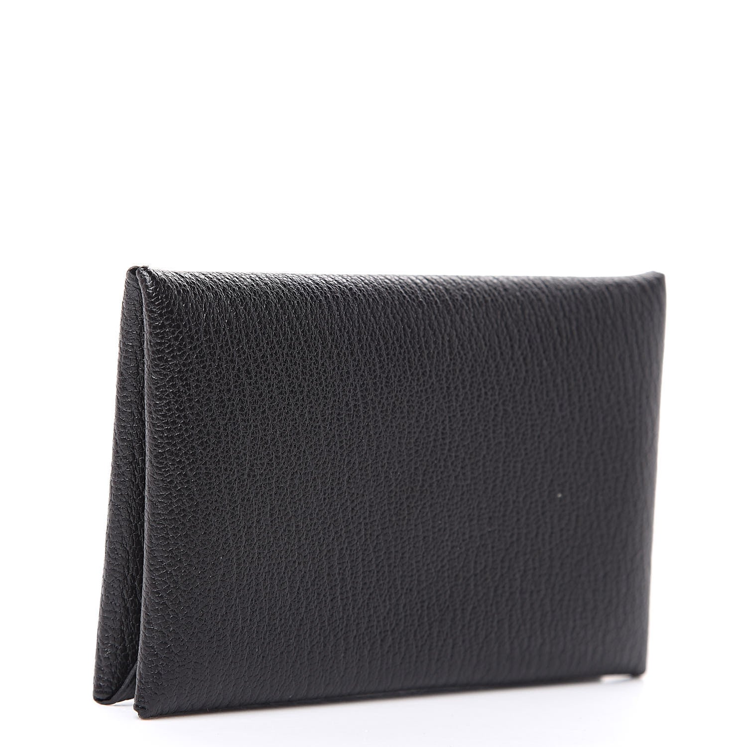 Hermes Chevre Mysore Calvi Card Case Black 3 of 8