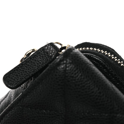 Chanel Caviar Quilted Flap Phone Holder With Chain Black 15 of 15
