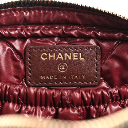 Chanel Caviar Quilted Small Curvy Pouch Cosmetic Case Black 6 of 7
