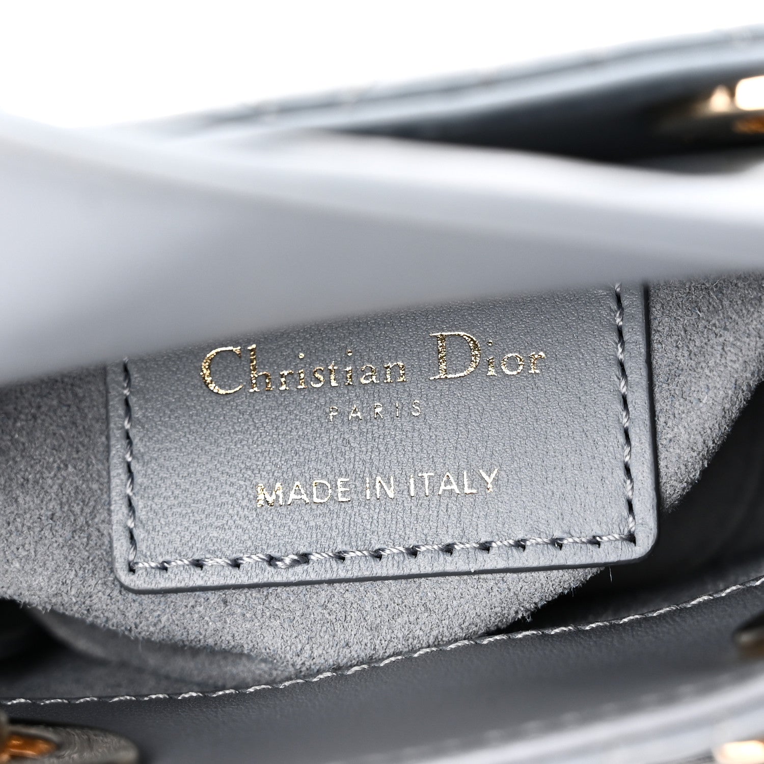 Christian Dior Lambskin Cannage Micro Lady Dior Cloud Blue 6 of 10